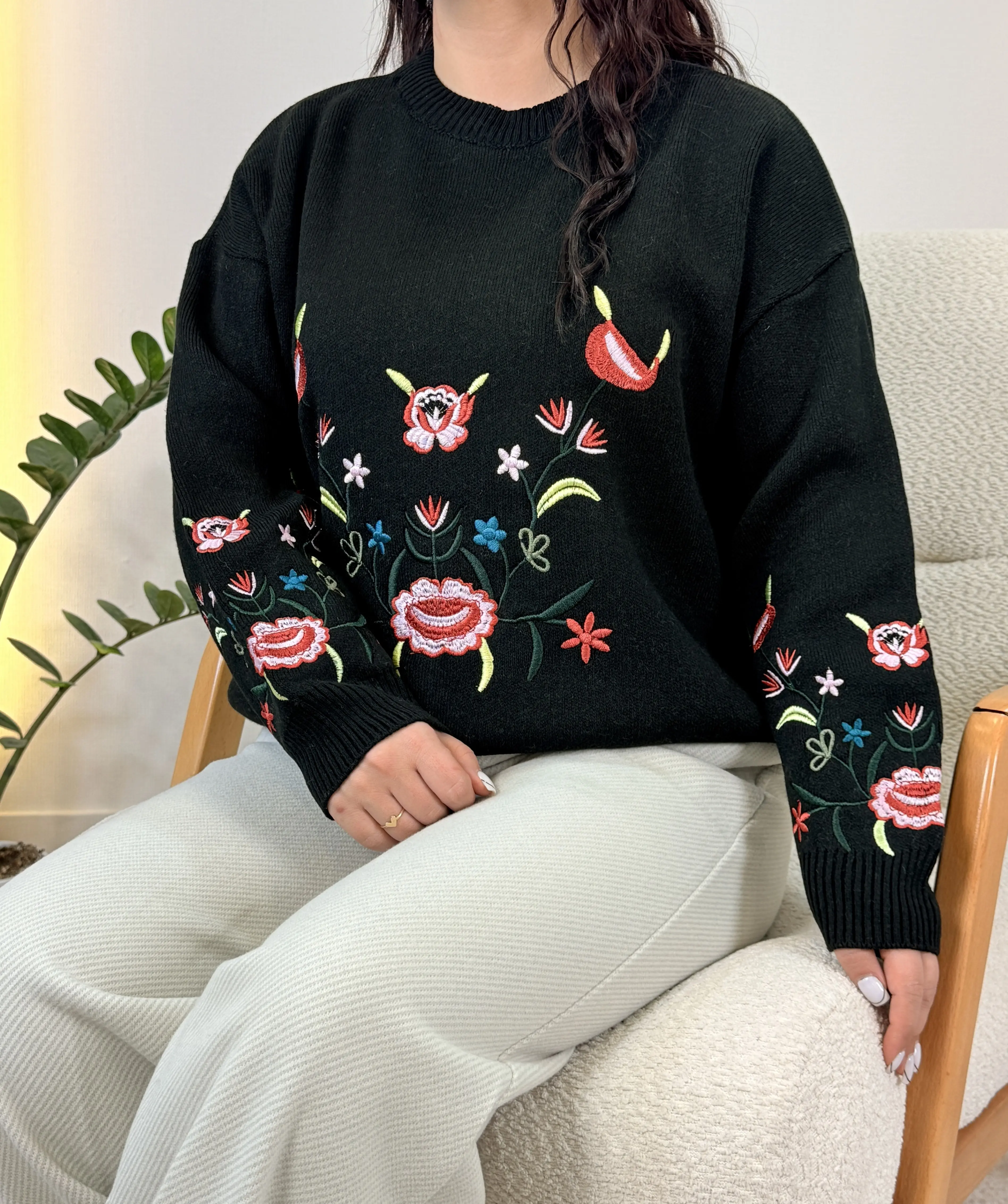 بافت گلدوزی گل رز